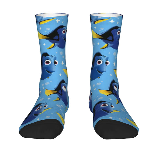 Funny Sock Finding Nemo Vintage Quality Pattern Printed Men Crew Socks Novelty Men's Socks