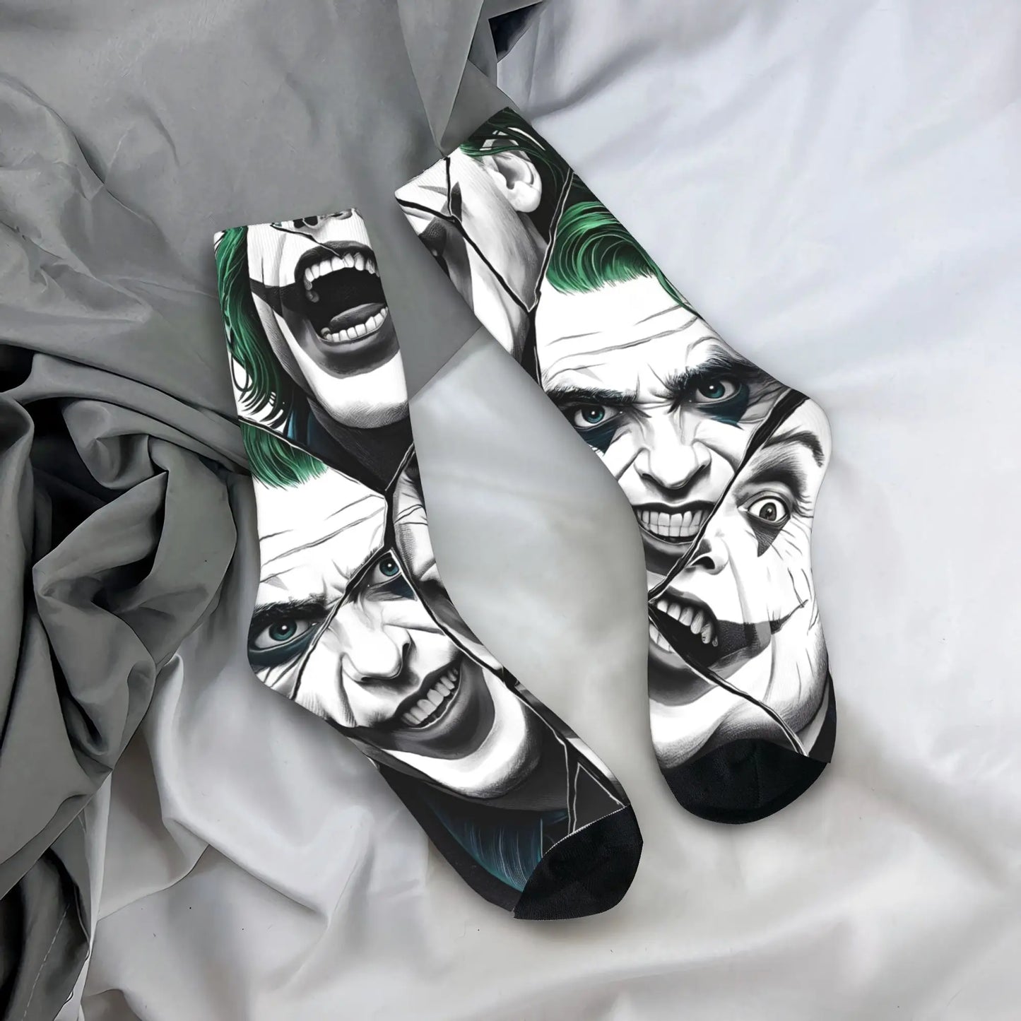 Novelty Happy Crazy Jokered Stockings Men's Socks Quality Funny Socks Winter Climbing Anti-Slip Custom Socks Birthday Present