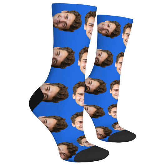 Novelty Custom Face Socks DIY Personalized Photo Custom Socks Crazy Funny Men's Socks Christmas Party Birthday Anniversary Gift