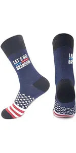 Novelty Crew Socks, Unisex Funny Political Leader Portrait Print, Conversation Starter Socks  Funny Political Gifts
