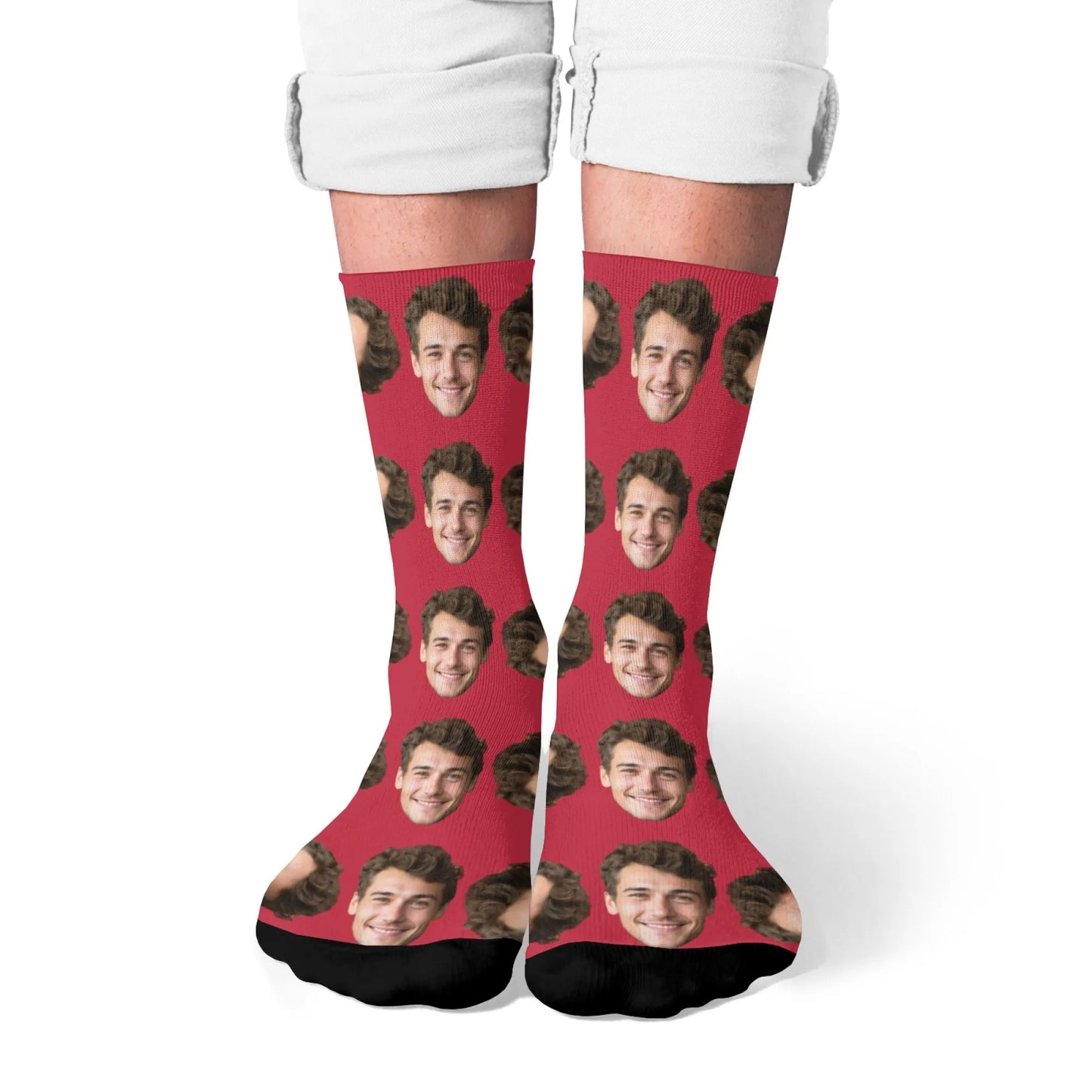 Novelty Custom Face Socks DIY Personalized Photo Custom Socks Crazy Funny Men's Socks Christmas Party Birthday Anniversary Gift