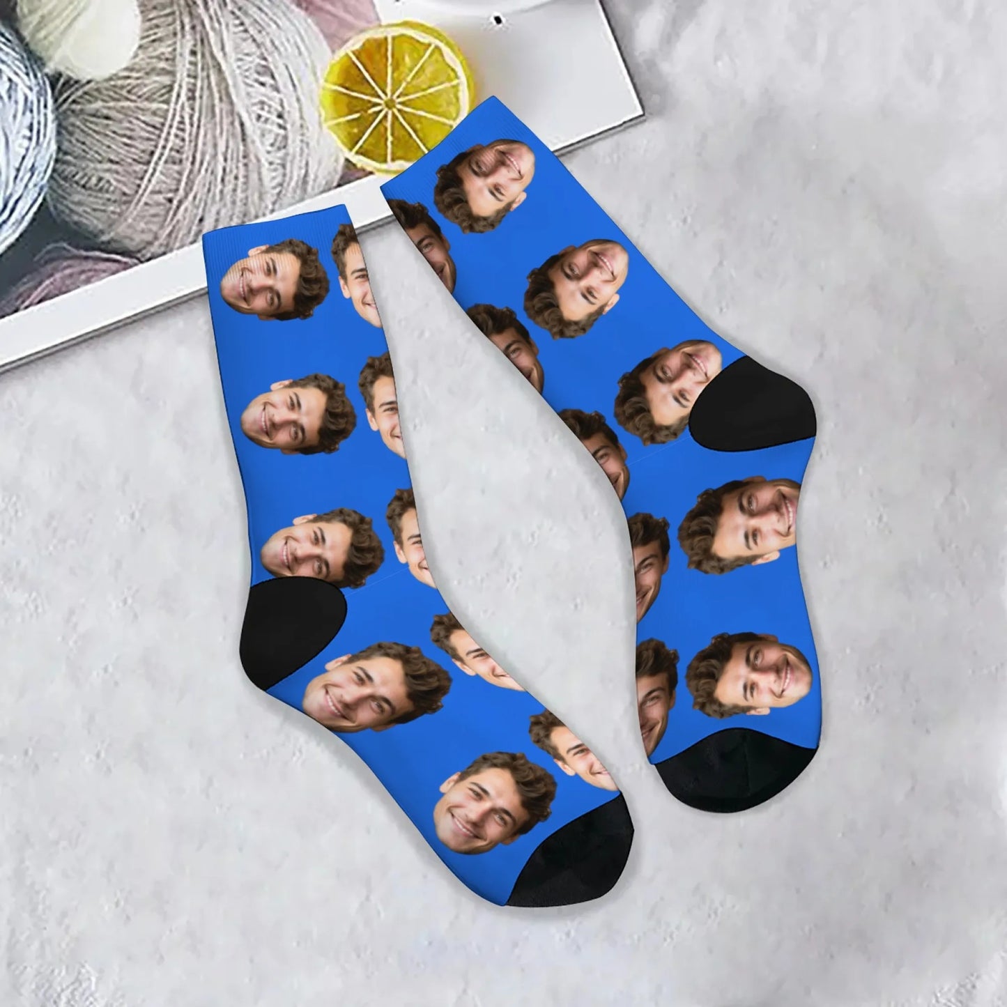 Novelty Custom Face Socks DIY Personalized Photo Custom Socks Crazy Funny Men's Socks Christmas Party Birthday Anniversary Gift