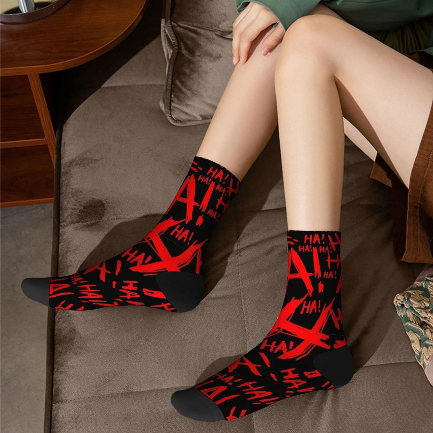 Novelty Street Graffiti Men's Socks Funny Hip-hop Sports Unisex Socks Stretch Breathable Comfortable Non-slip Casual Socks Gifts