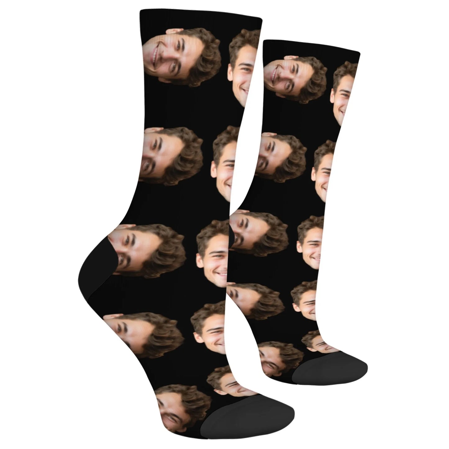 Novelty Custom Face Socks DIY Personalized Photo Custom Socks Crazy Funny Men's Socks Christmas Party Birthday Anniversary Gift