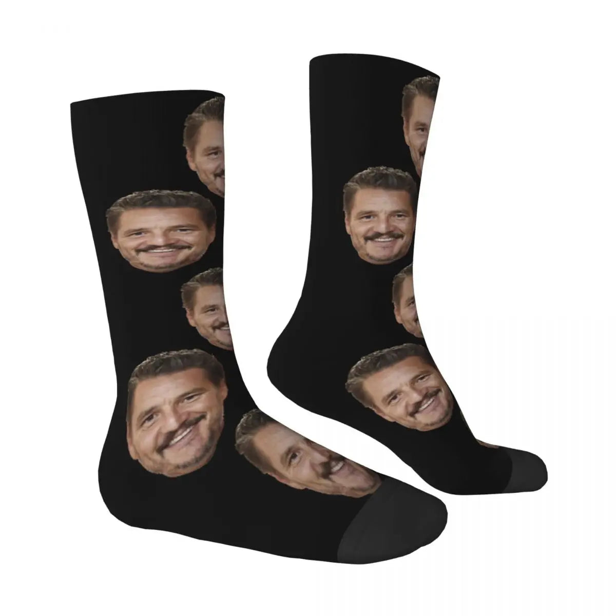 Novelty Mens Pedro Pascal Smile Unisex Winter Socks Hip Hop Happy Socks Street Style Crazy Sock