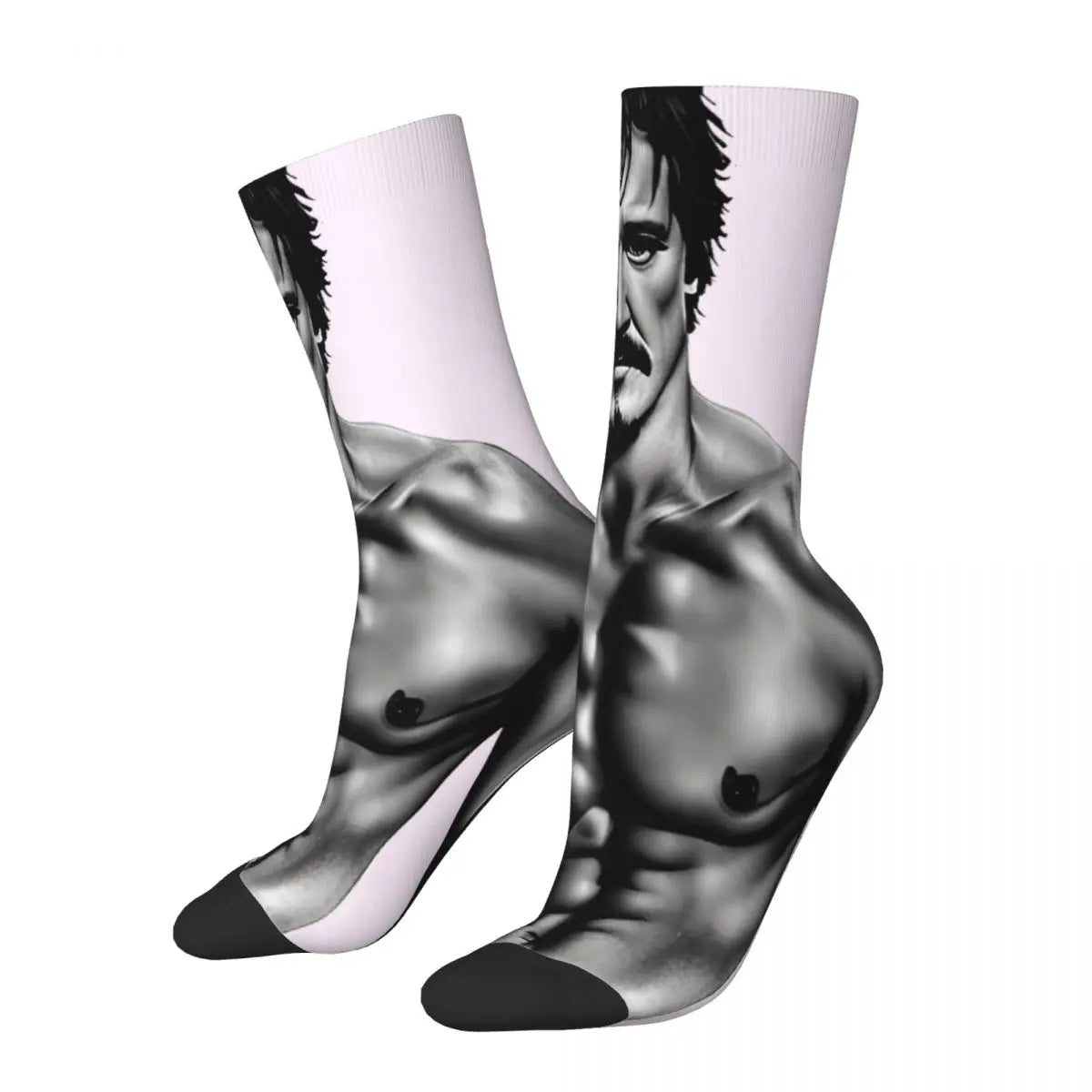 Novelty Mens Pedro Pascal Smile Unisex Winter Socks Hip Hop Happy Socks Street Style Crazy Sock