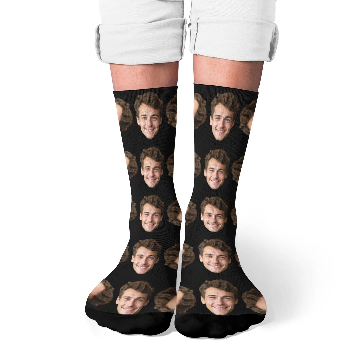 Novelty Custom Face Socks DIY Personalized Photo Custom Socks Crazy Funny Men's Socks Christmas Party Birthday Anniversary Gift