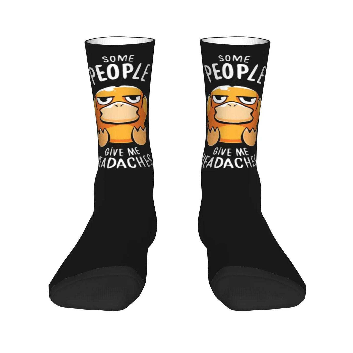 New Men's Socks Novelty Psyduck Manga   Sock Polyester Sport Women Socks Spring Summer Autumn Winter,