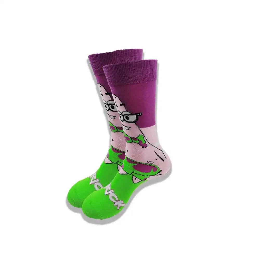 New Style Funny Cartoon Anime  Personalized Novelty SOCKS Men Women Breathable Cotton Hip Hop Sock Gifts for Men