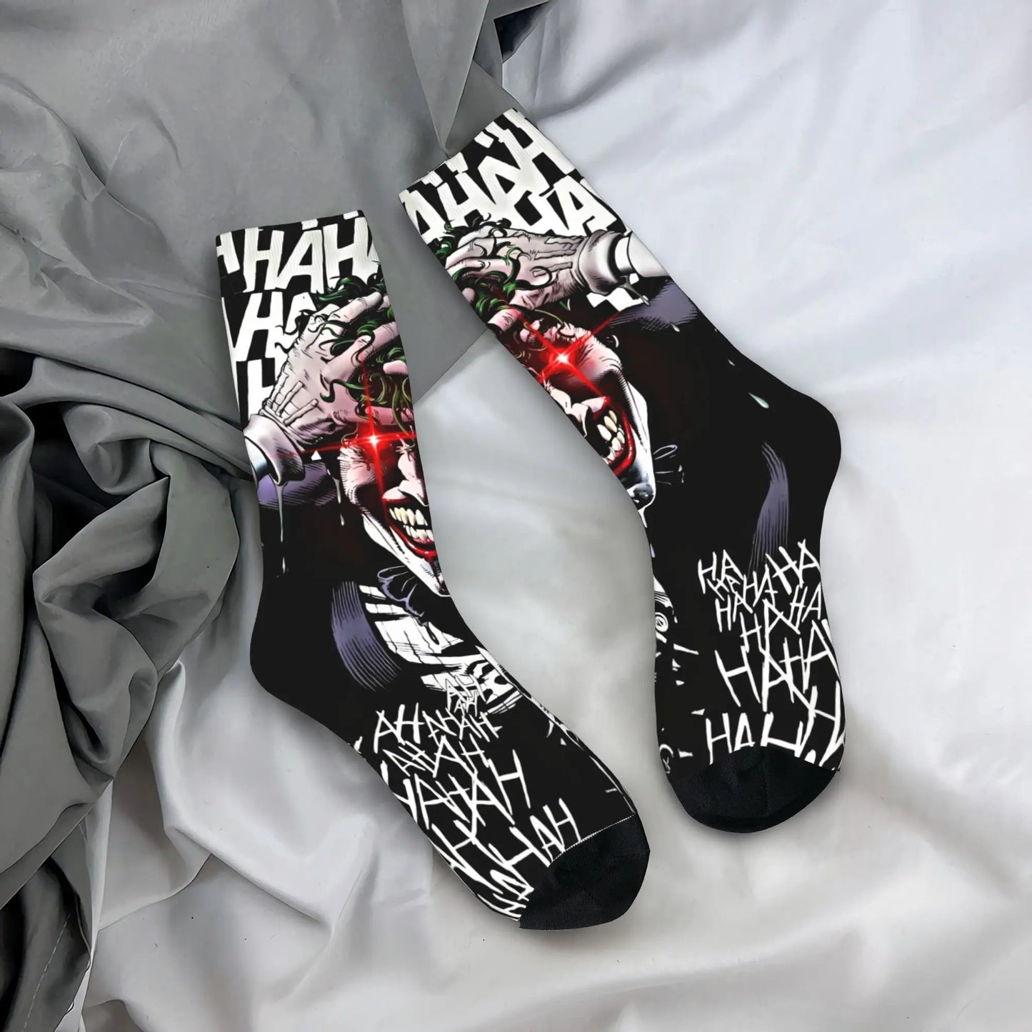 Novelty Happy Crazy Jokered Stockings Men's Socks Quality Funny Socks Winter Climbing Anti-Slip Custom Socks Birthday Present