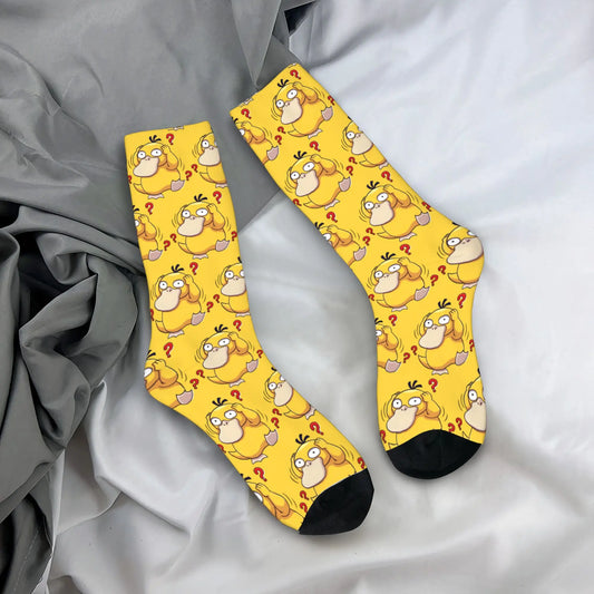 New Men's Socks Novelty Psyduck Manga   Sock Polyester Sport Women Socks Spring Summer Autumn Winter,