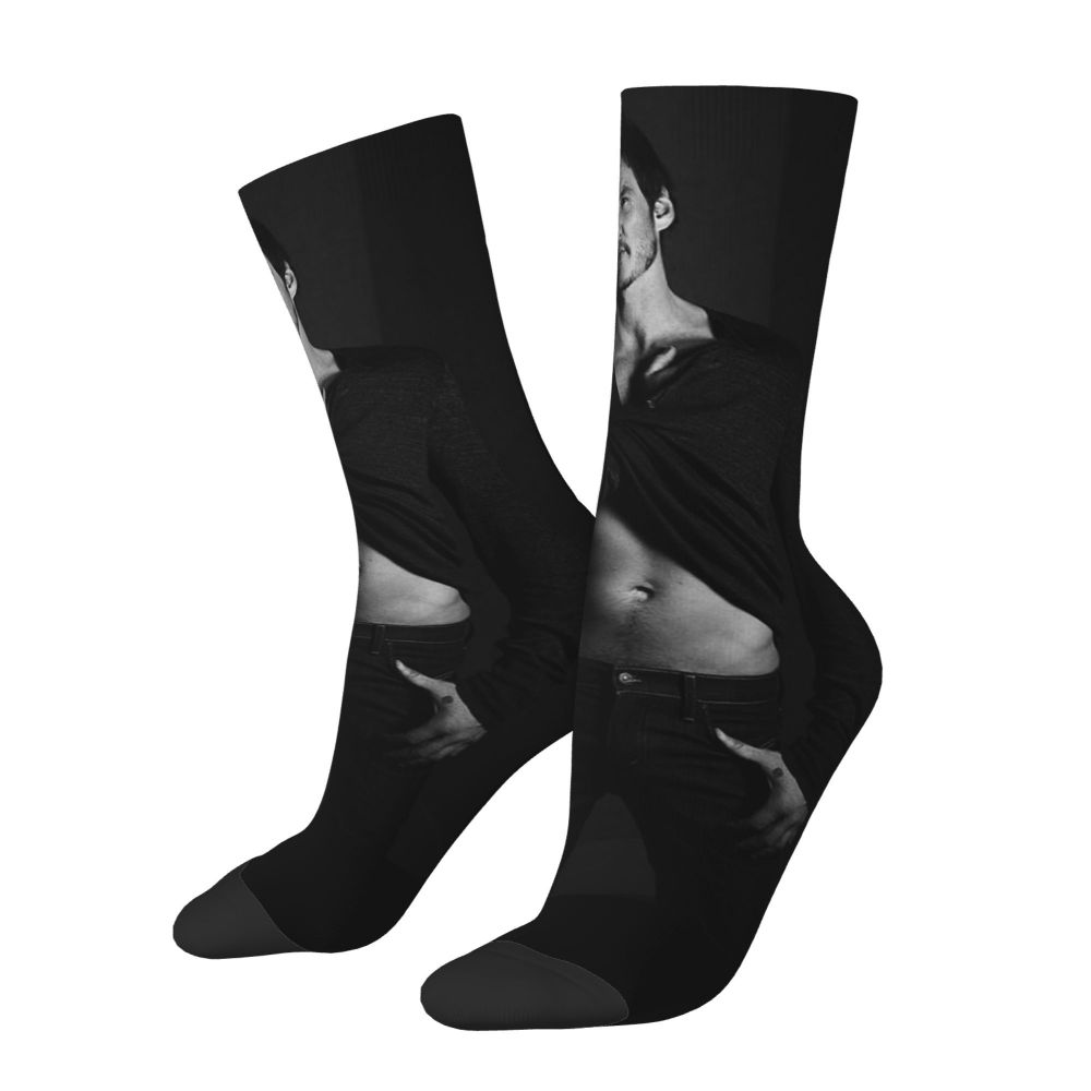Novelty Mens Pedro Pascal Smile Unisex Winter Socks Hip Hop Happy Socks Street Style Crazy Sock