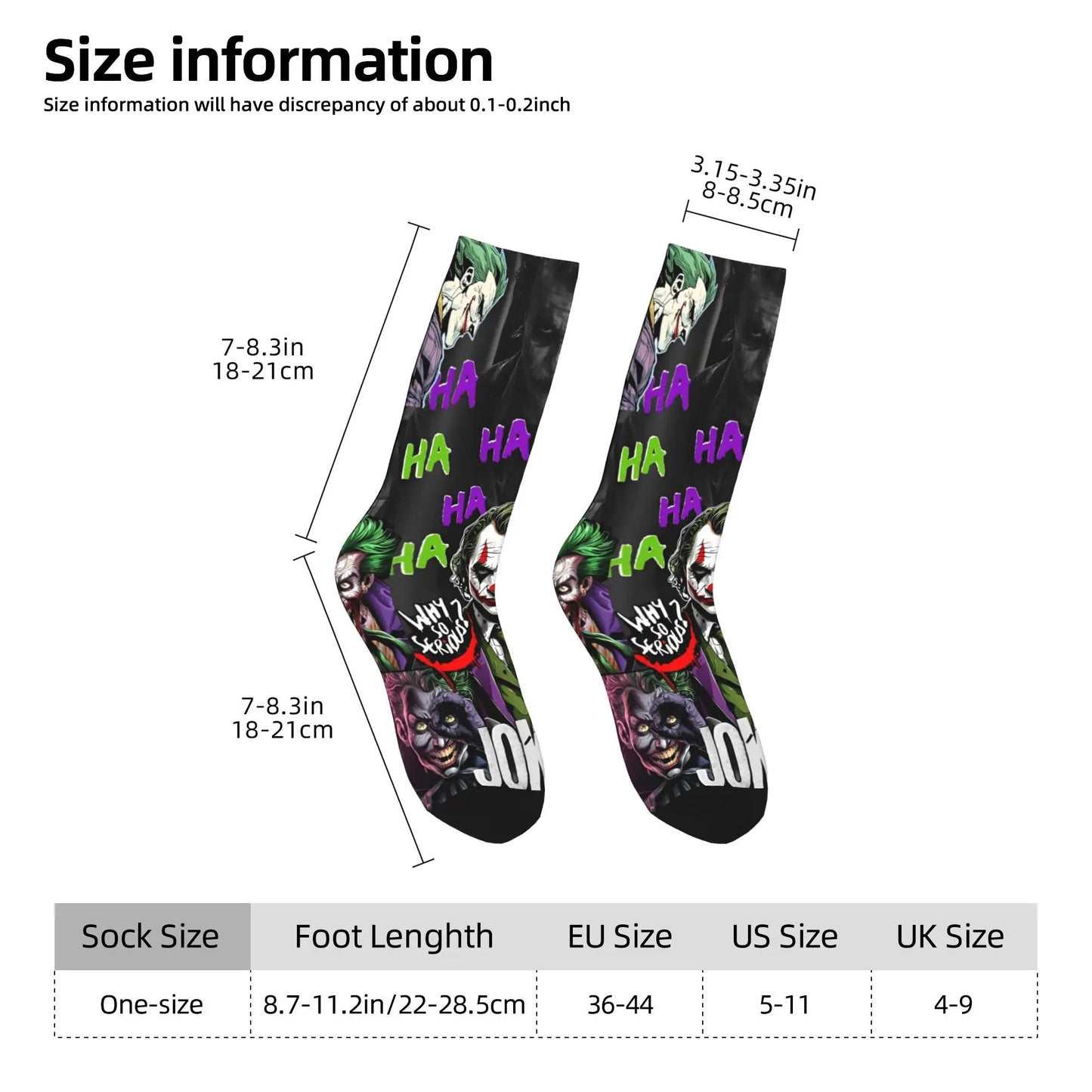 Novelty Happy Crazy Jokered Stockings Men's Socks Quality Funny Socks Winter Climbing Anti-Slip Custom Socks Birthday Present
