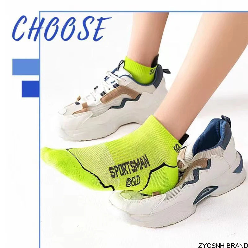10 Pairs High Quality Socks Men's Summer Man Short Socks Breathable Ankle Socks Cotton Sports Socks Black Thin Cut Run Men Socks