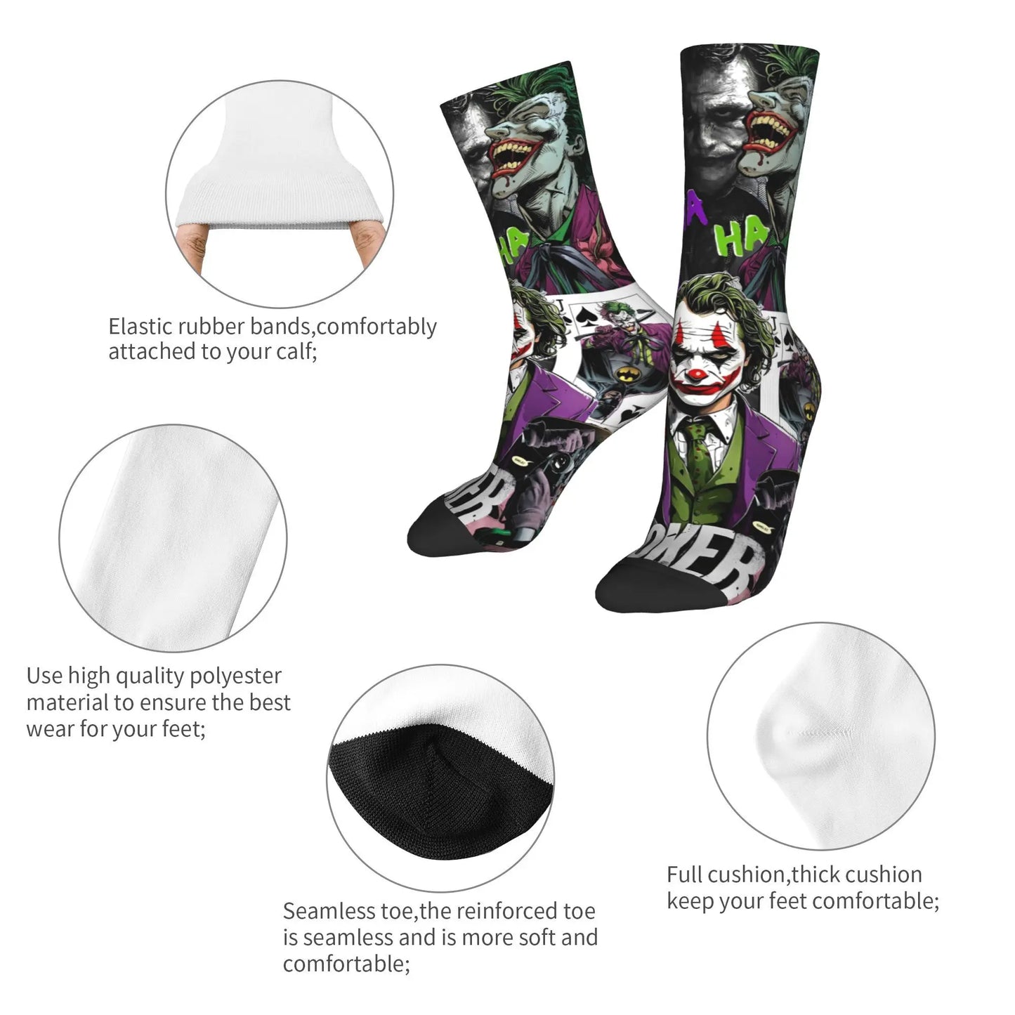 Novelty Happy Crazy Jokered Stockings Men's Socks Quality Funny Socks Winter Climbing Anti-Slip Custom Socks Birthday Present