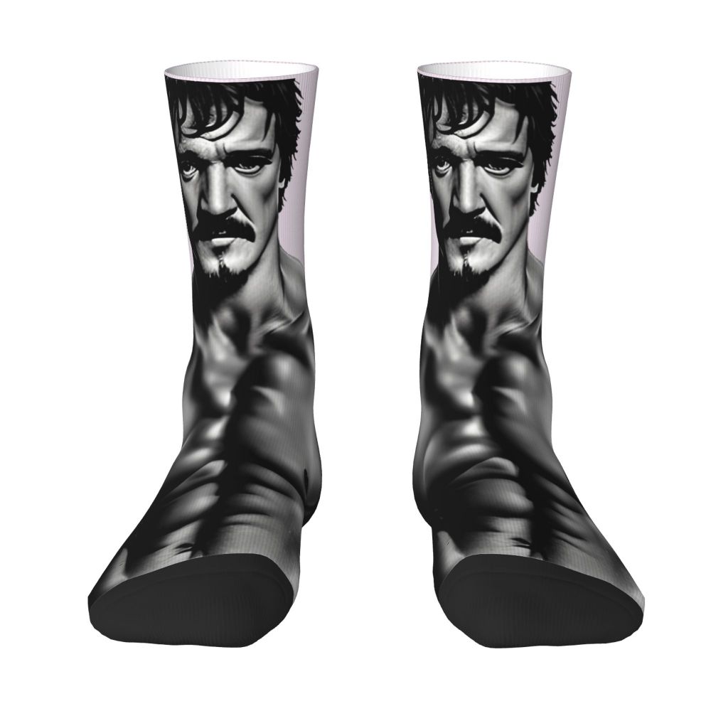 Novelty Mens Pedro Pascal Smile Unisex Winter Socks Hip Hop Happy Socks Street Style Crazy Sock