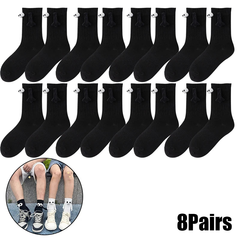 Novelty Magnetic Holding Hands Socks Funny Couples Socks Gifts for Women Men Teens Friends Couples Anniversary Birthday Gifts
