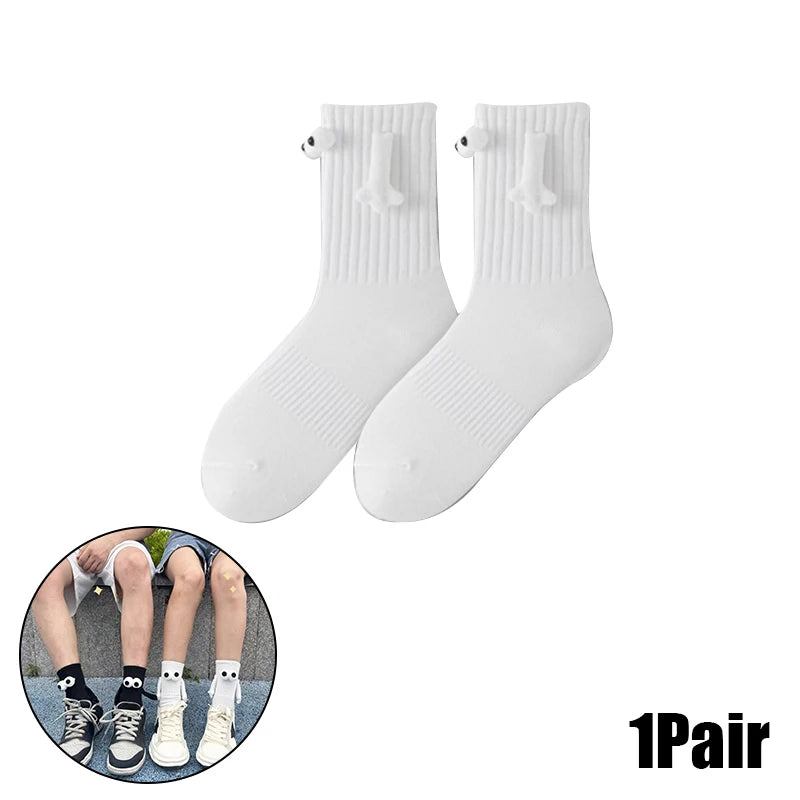 Novelty Magnetic Holding Hands Socks Funny Couples Socks Gifts for Women Men Teens Friends Couples Anniversary Birthday Gifts