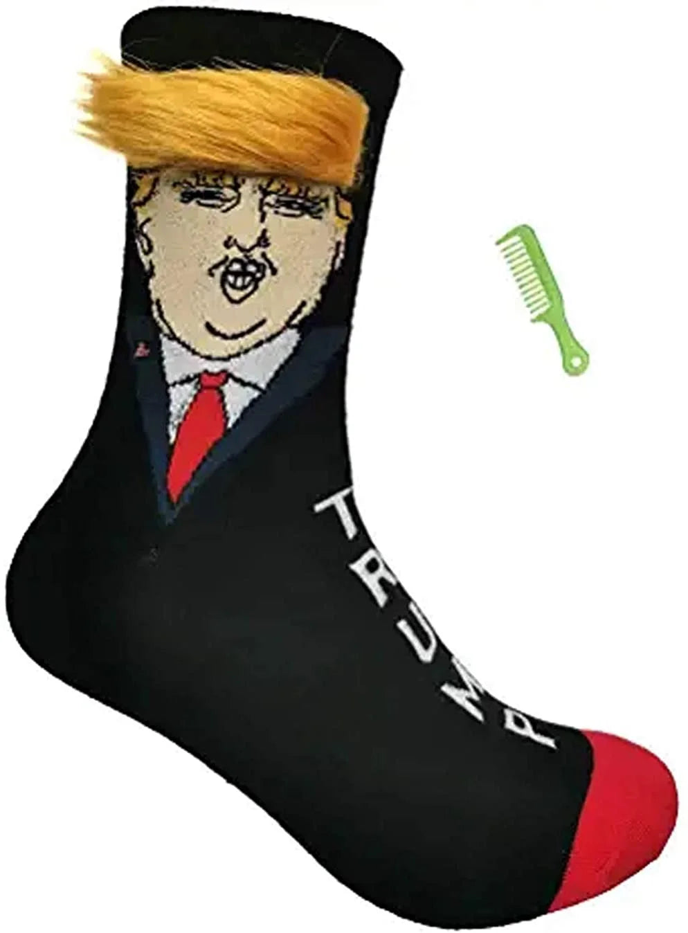 Novelty Crew Socks, Unisex Funny Political Leader Portrait Print, Conversation Starter Socks  Funny Political Gifts