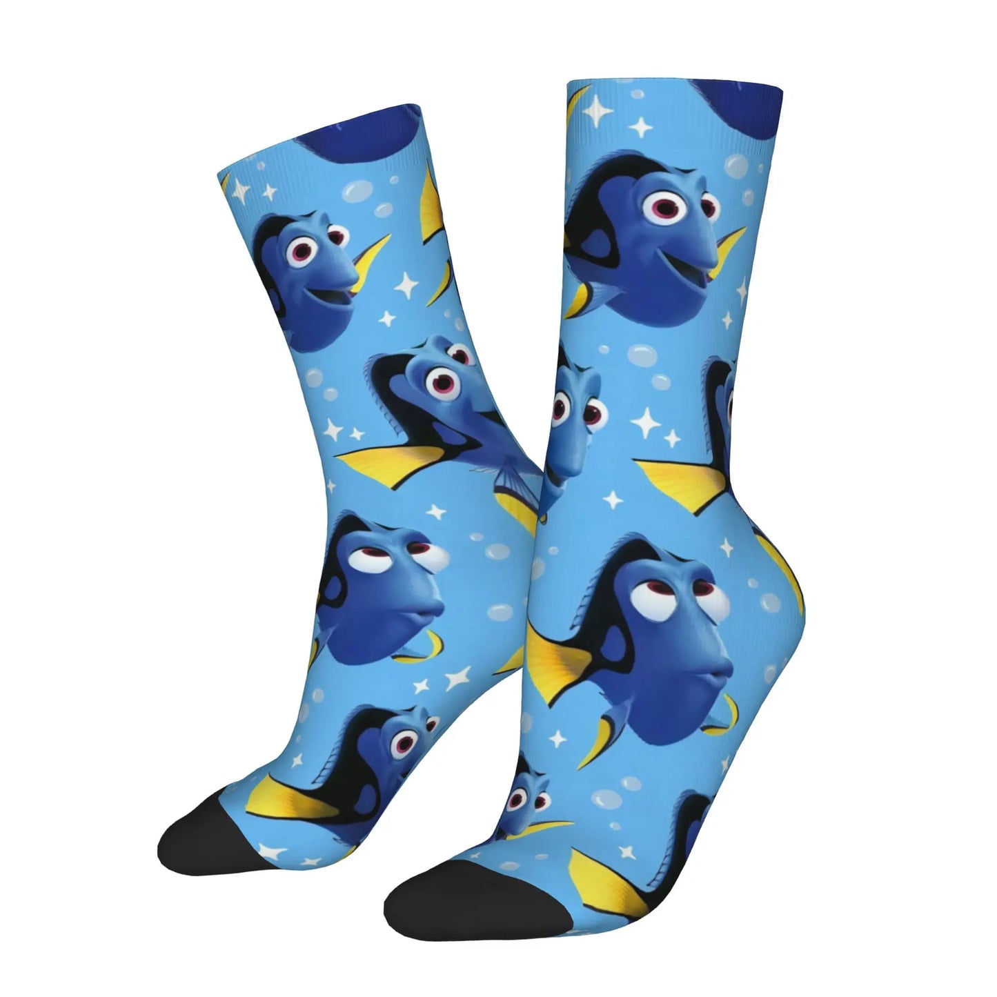 Funny Sock  Finding Nemo Vintage Quality Pattern Printed Men Crew Socks Novelty Men's Socks