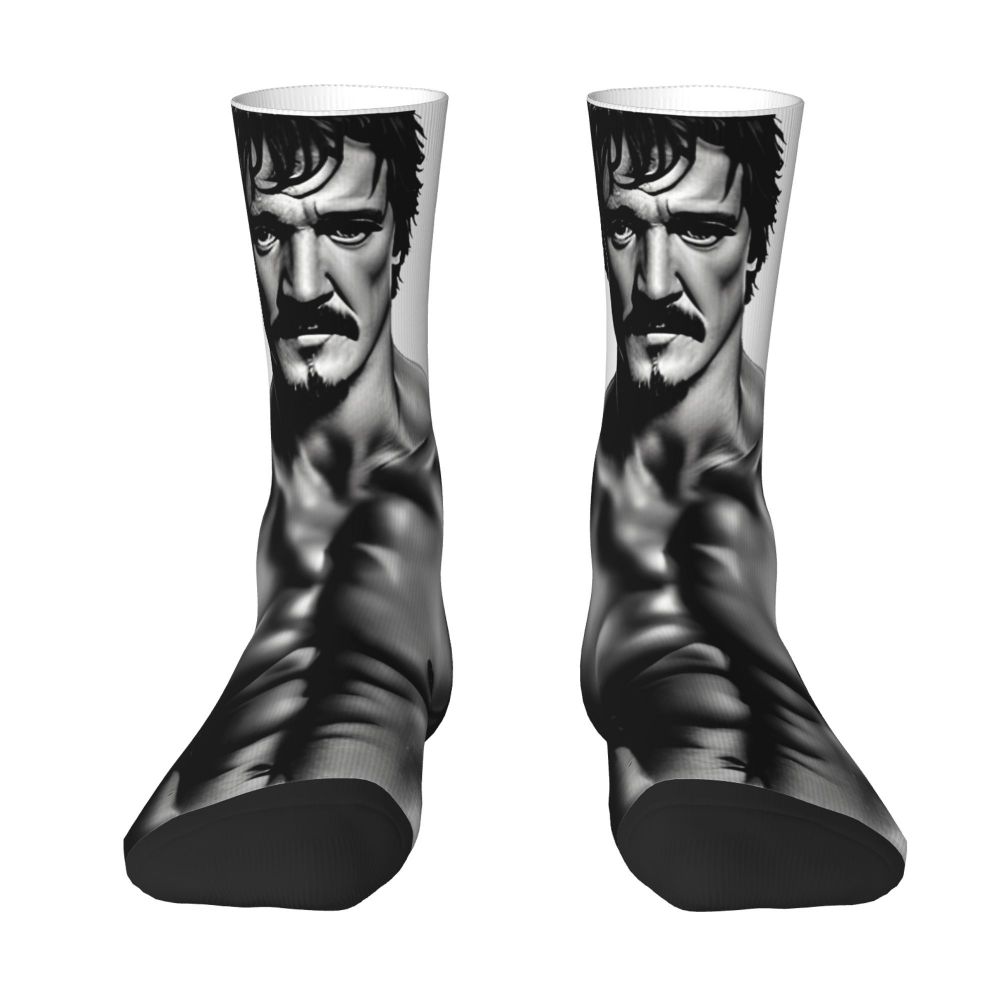 Novelty Mens Pedro Pascal Smile Unisex Winter Socks Hip Hop Happy Socks Street Style Crazy Sock
