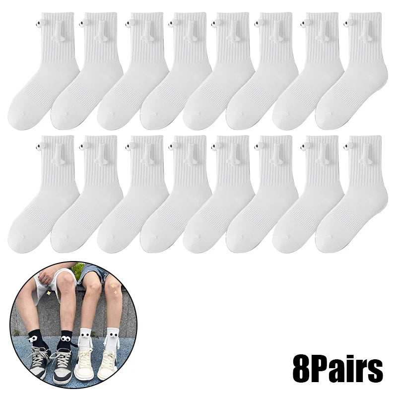 Novelty Magnetic Holding Hands Socks Funny Couples Socks Gifts for Women Men Teens Friends Couples Anniversary Birthday Gifts