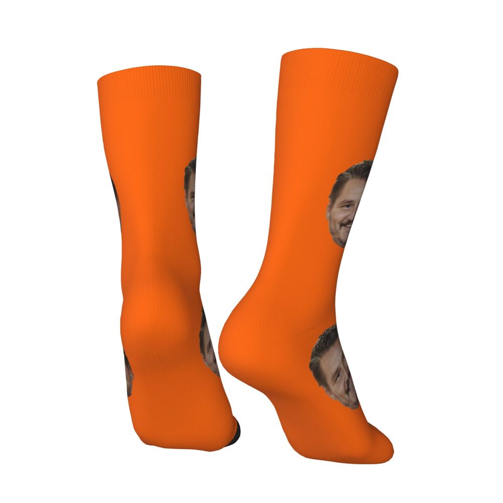 Novelty Mens Pedro Pascal Smile Unisex Winter Socks Hip Hop Happy Socks Street Style Crazy Sock