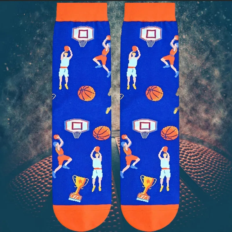 Novelty Sock Women Female Cotton Casual Funny Cute Short Food Socks Creative Printed Hosiery Harajuku Mid-Calf Personality