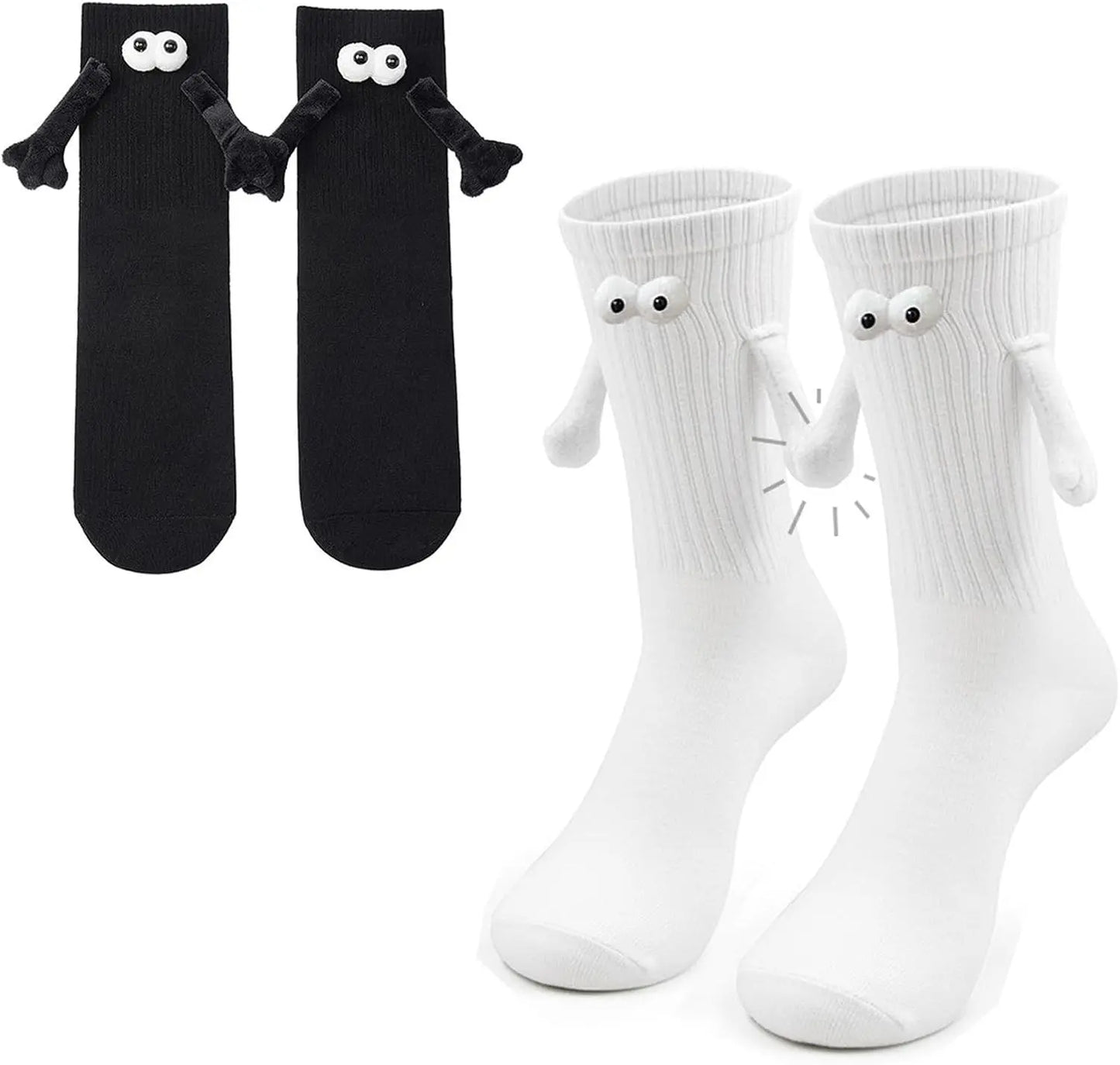 Novelty Magnetic Holding Hands Socks Funny Couples Socks Gifts for Women Men Teens Friends Couples Anniversary Birthday Gifts
