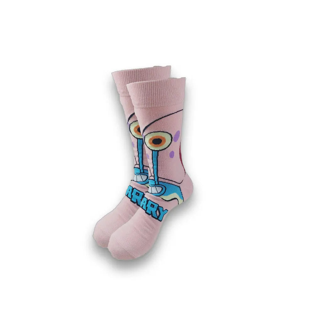 New Style Funny Cartoon Anime  Personalized Novelty SOCKS Men Women Breathable Cotton Hip Hop Sock Gifts for Men