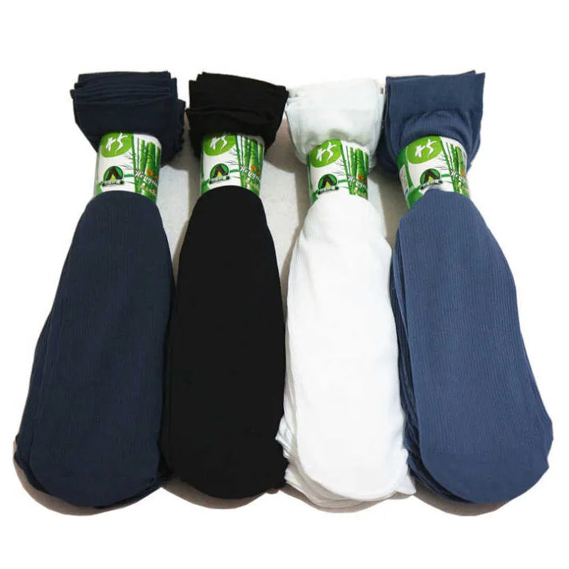 10pairs Men Ultra-thin Transparent Ice Silk Socks Summer Socks Solid Business Socks Breathable Soft Socks Ankle Socks