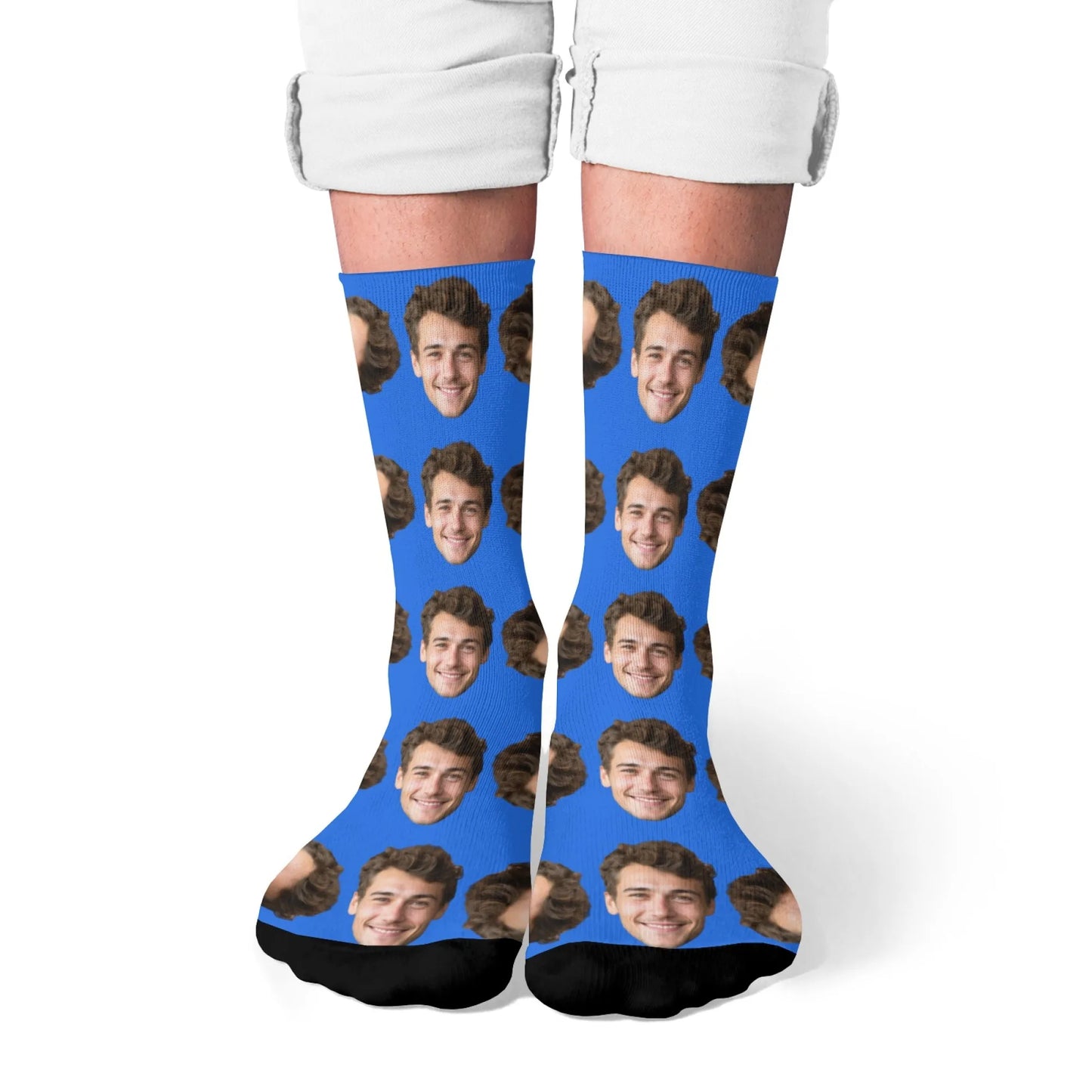 Novelty Custom Face Socks DIY Personalized Photo Custom Socks Crazy Funny Men's Socks Christmas Party Birthday Anniversary Gift