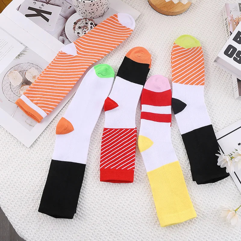 3/4/5 Pairs of Novelty and Interesting Salmon Sushi Socks Gift Box Christmas Season Style
