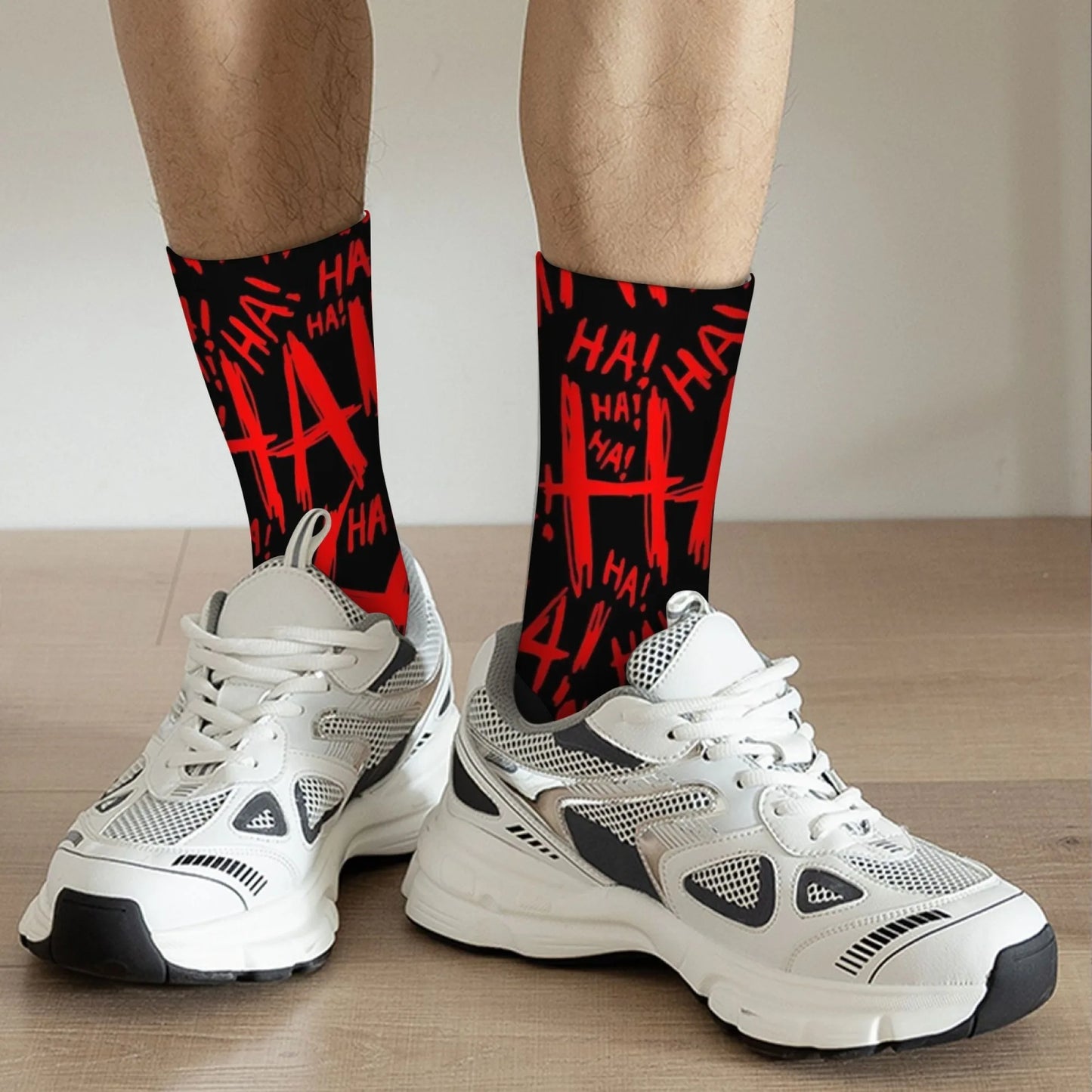 Novelty Street Graffiti Men's Socks Funny Hip-hop Sports Unisex Socks Stretch Breathable Comfortable Non-slip Casual Socks Gifts