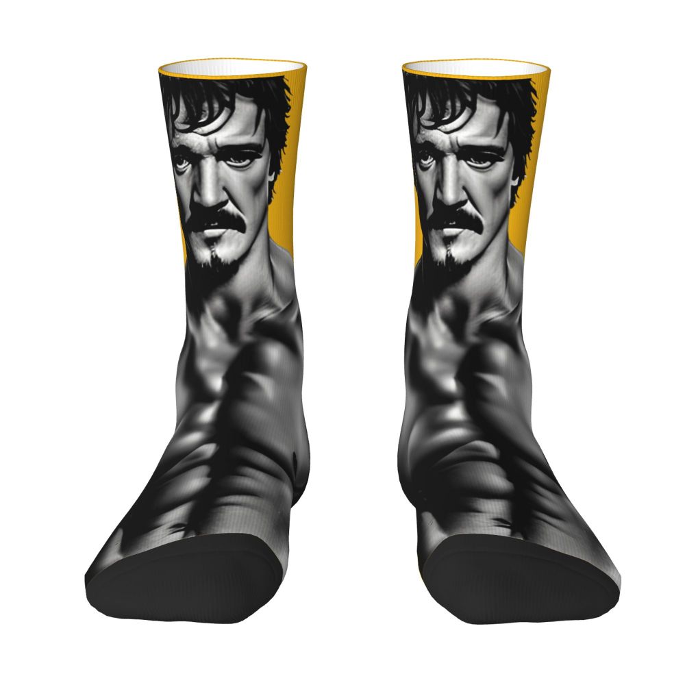 Novelty Mens Pedro Pascal Smile Unisex Winter Socks Hip Hop Happy Socks Street Style Crazy Sock