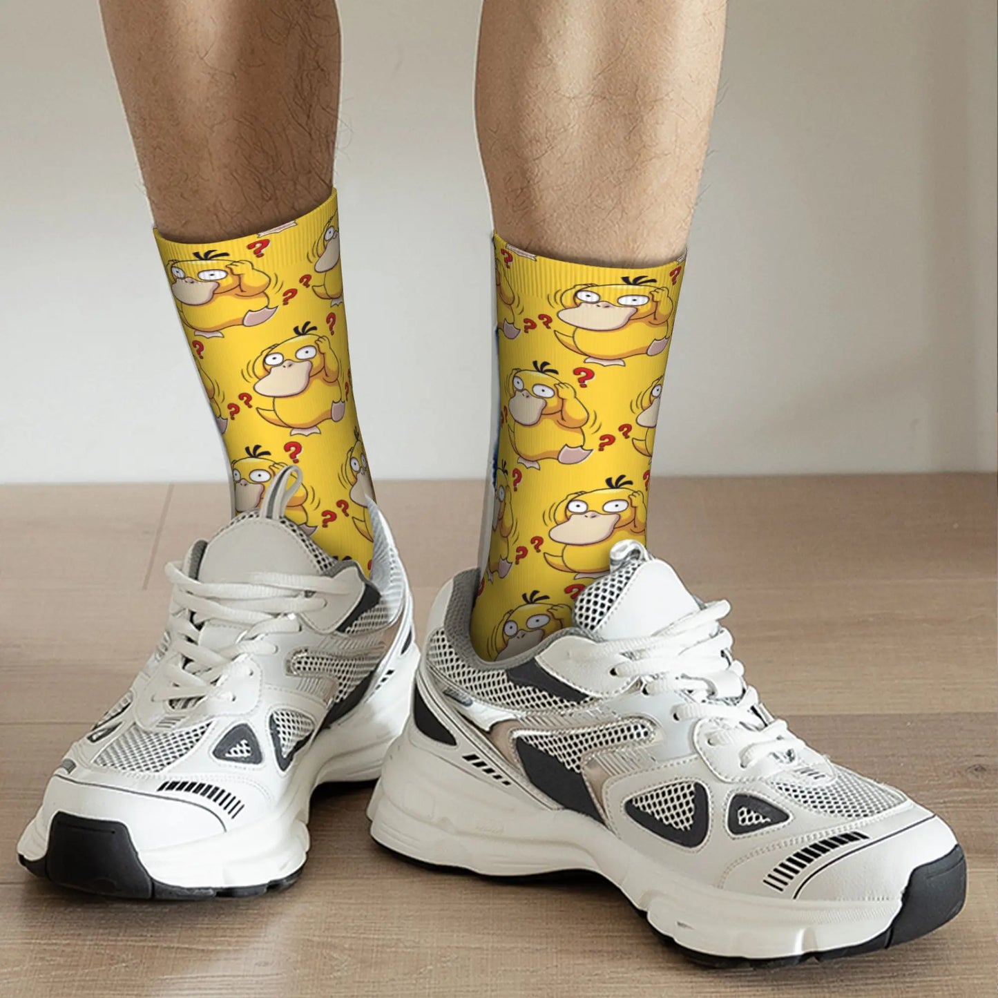 New Men's Socks Novelty Psyduck Manga   Sock Polyester Sport Women Socks Spring Summer Autumn Winter,