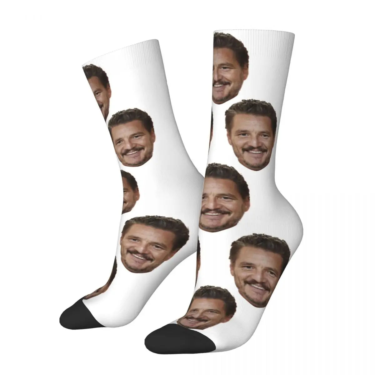 Novelty Mens Pedro Pascal Smile Unisex Winter Socks Hip Hop Happy Socks Street Style Crazy Sock