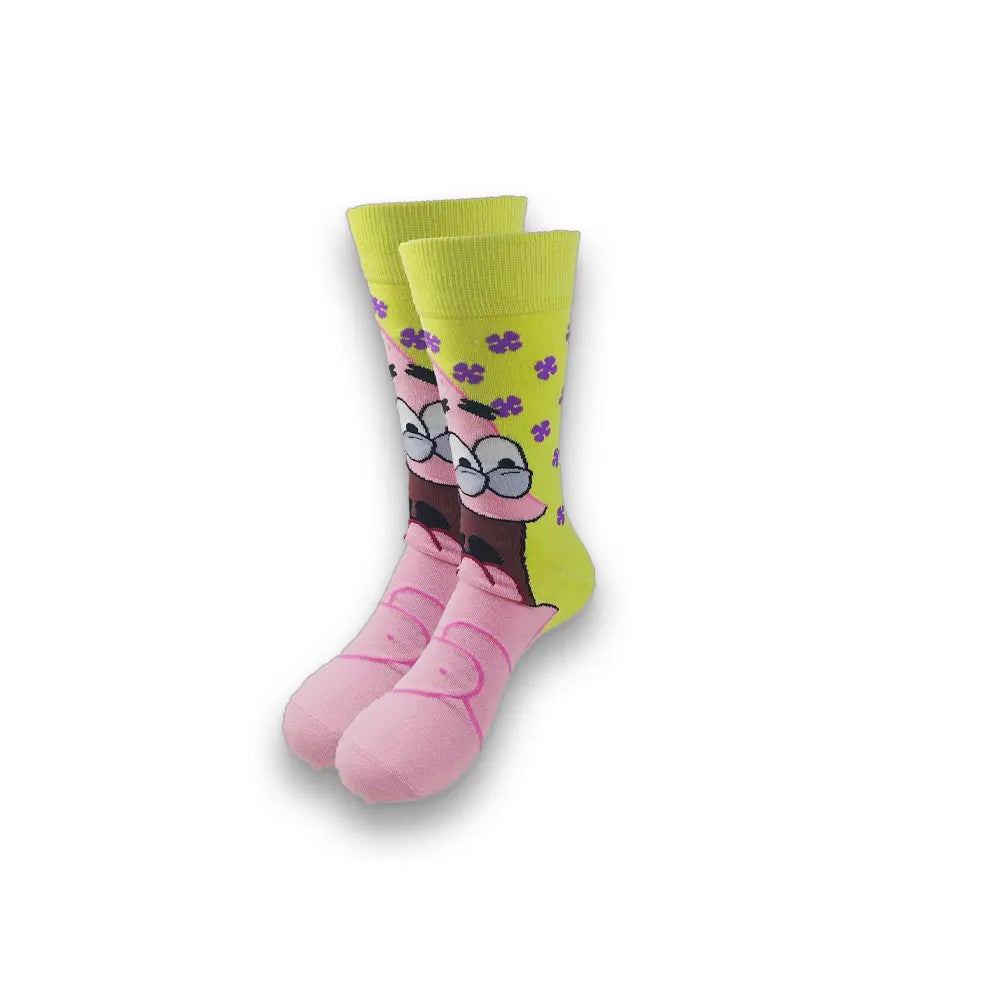 New Style Funny Cartoon Anime  Personalized Novelty SOCKS Men Women Breathable Cotton Hip Hop Sock Gifts for Men