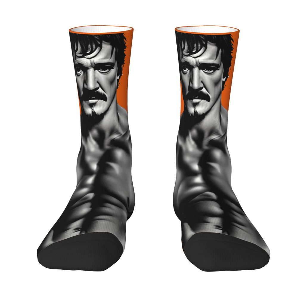 Novelty Mens Pedro Pascal Smile Unisex Winter Socks Hip Hop Happy Socks Street Style Crazy Sock