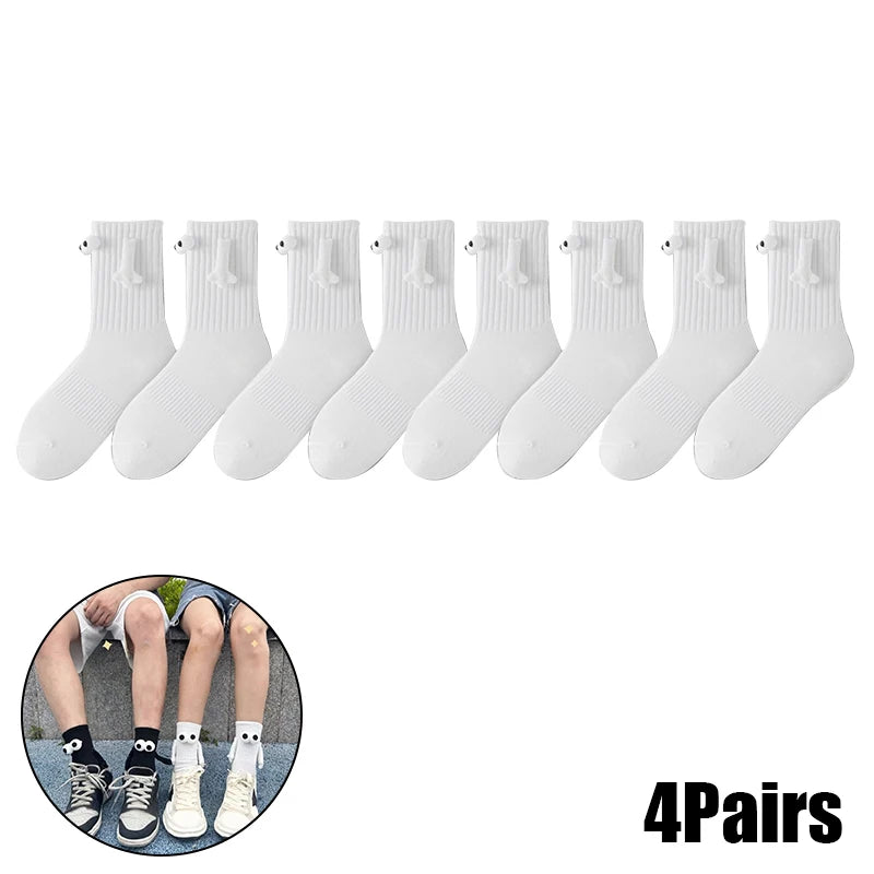 Novelty Magnetic Holding Hands Socks Funny Couples Socks Gifts for Women Men Teens Friends Couples Anniversary Birthday Gifts