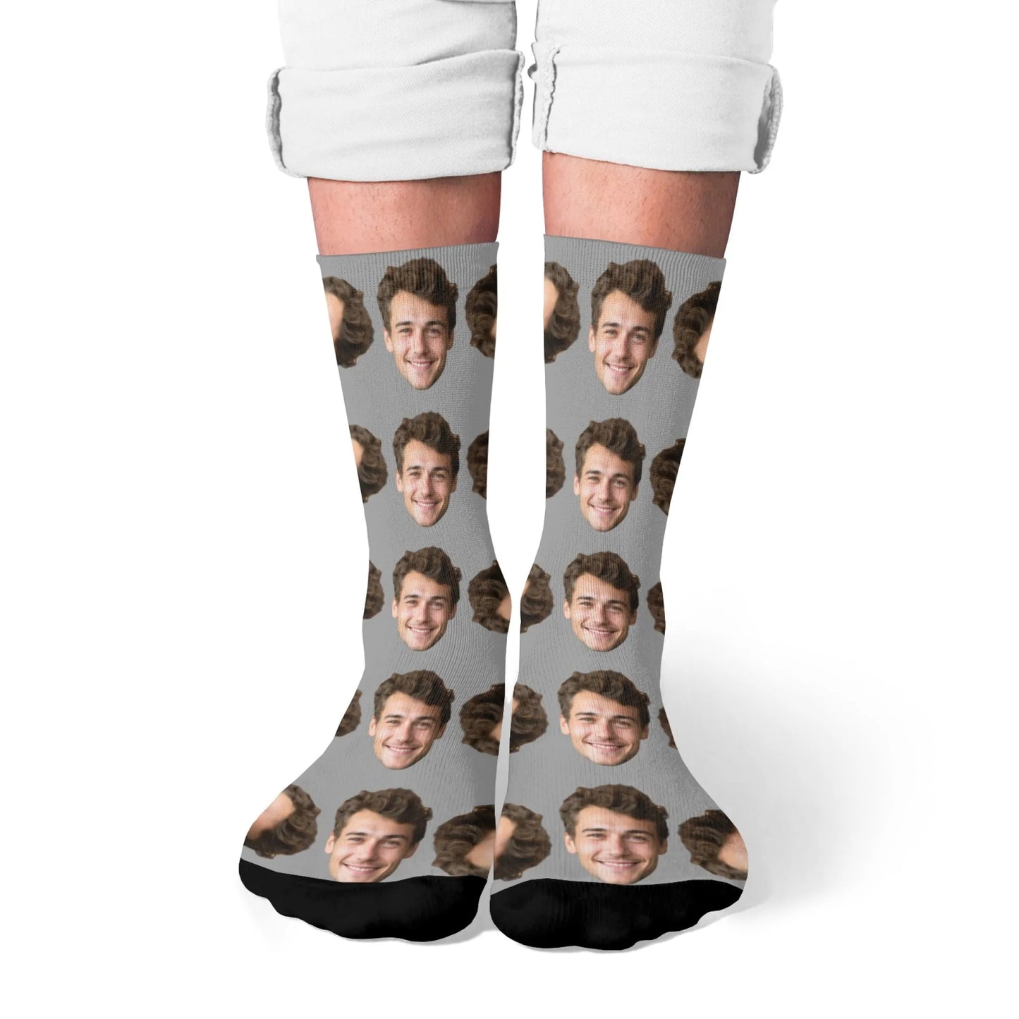 Novelty Custom Face Socks DIY Personalized Photo Custom Socks Crazy Funny Men's Socks Christmas Party Birthday Anniversary Gift