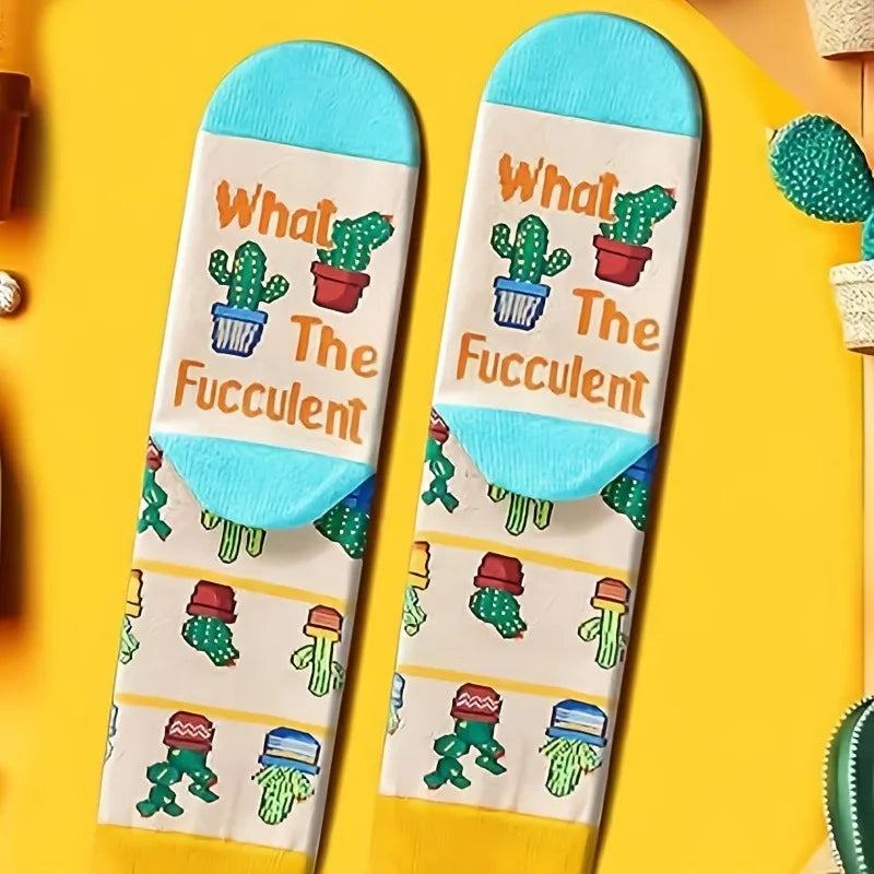 Novelty Sock Women Female Cotton Casual Funny Cute Short Food Socks Creative Printed Hosiery Harajuku Mid-Calf Personality