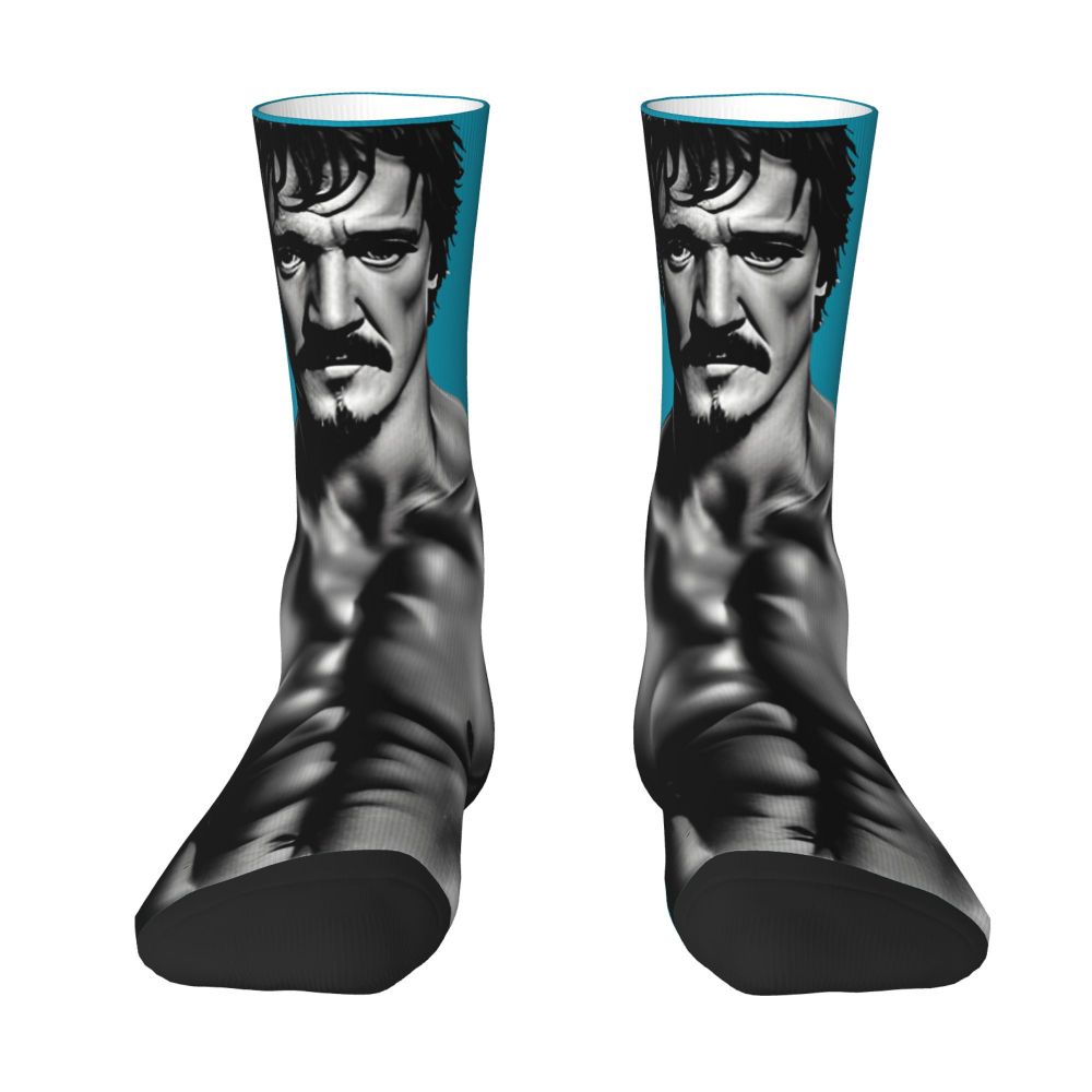 Novelty Mens Pedro Pascal Smile Unisex Winter Socks Hip Hop Happy Socks Street Style Crazy Sock