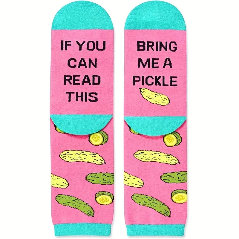 Novelty Sock Women Female Cotton Casual Funny Cute Short Food Socks Creative Printed Hosiery Harajuku Mid-Calf Personality