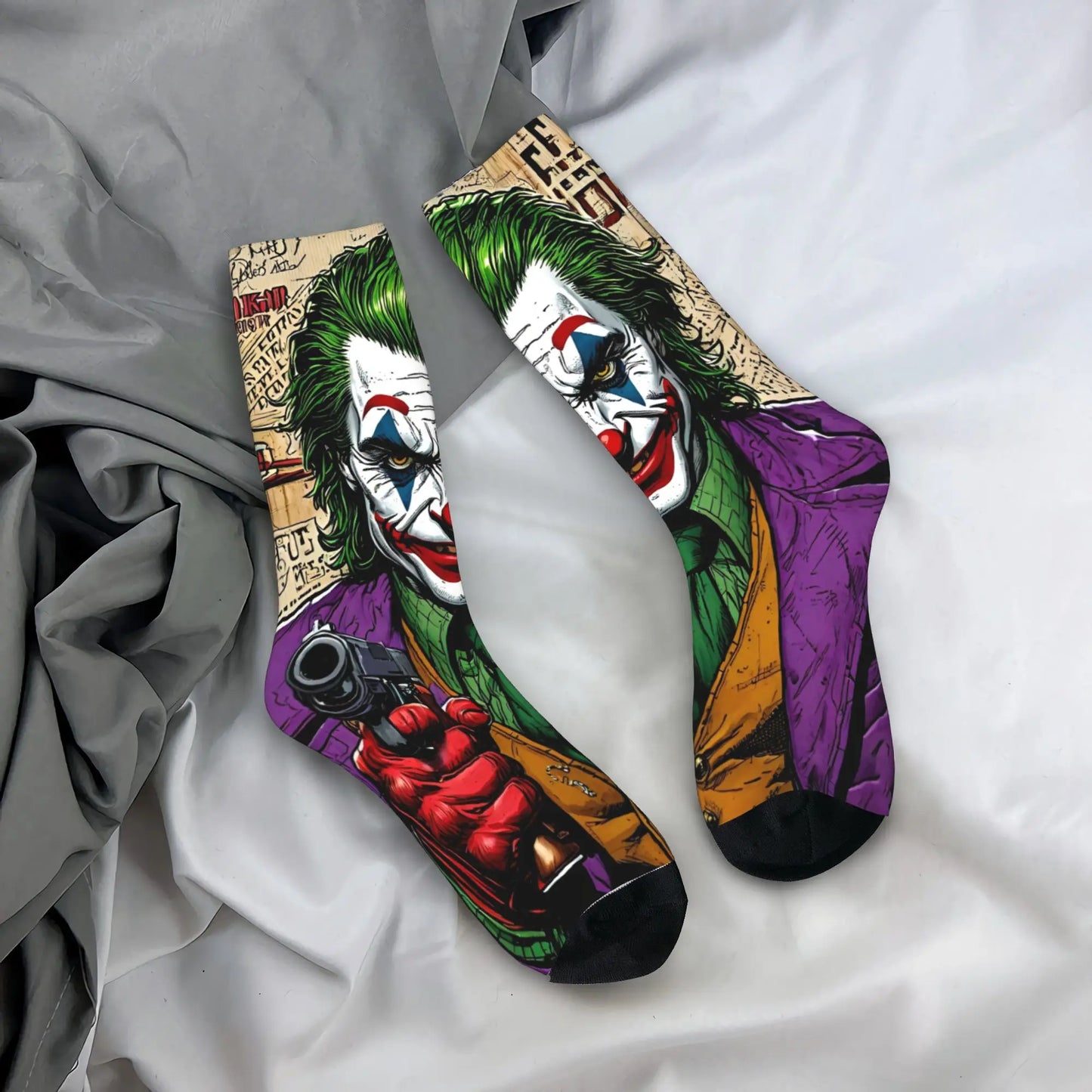 Novelty Happy Crazy Jokered Stockings Men's Socks Quality Funny Socks Winter Climbing Anti-Slip Custom Socks Birthday Present