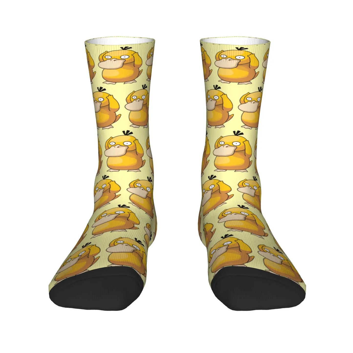 New Men's Socks Novelty Psyduck Manga   Sock Polyester Sport Women Socks Spring Summer Autumn Winter,