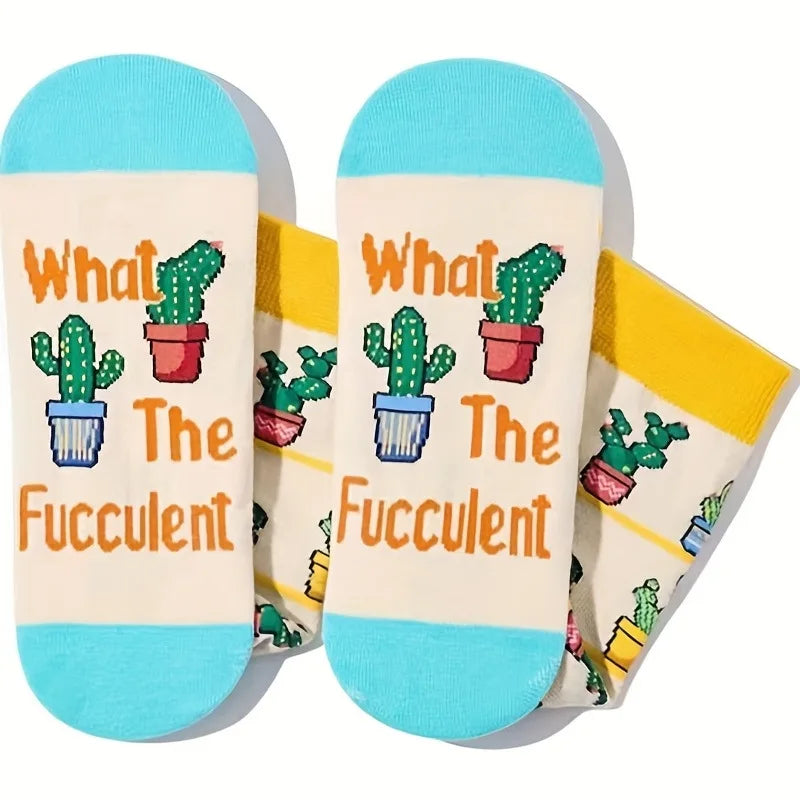 Novelty Sock Women Female Cotton Casual Funny Cute Short Food Socks Creative Printed Hosiery Harajuku Mid-Calf Personality