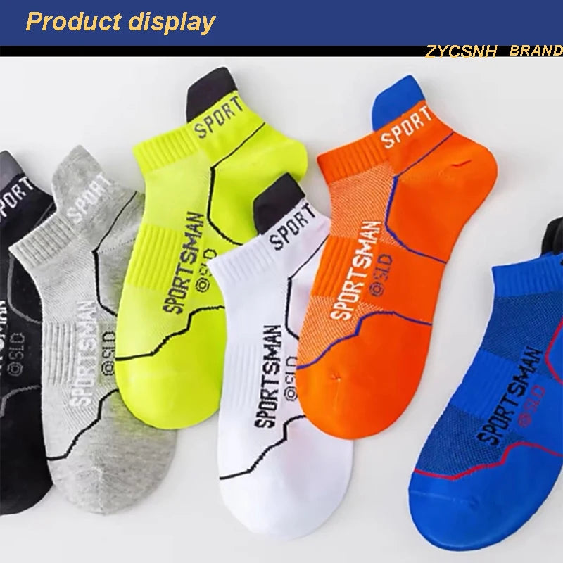 10 Pairs High Quality Socks Men's Summer Man Short Socks Breathable Ankle Socks Cotton Sports Socks Black Thin Cut Run Men Socks