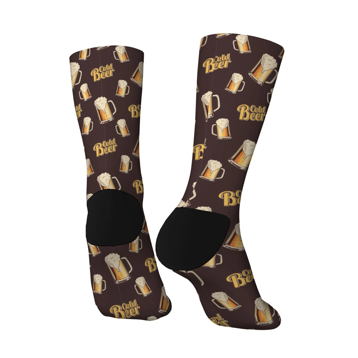 Novelty funny beer socks happy men's socks beer festival party carnival Harajuku retro style street hip hop trend socks gift