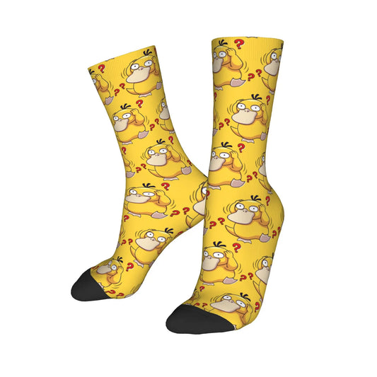 New Men's Socks Novelty Psyduck Manga   Sock Polyester Sport Women Socks Spring Summer Autumn Winter,